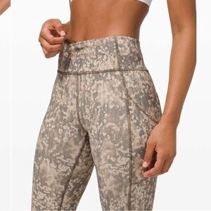 lululemon athletica High-Rise Tights in Gritstone and White Opal Camouflage